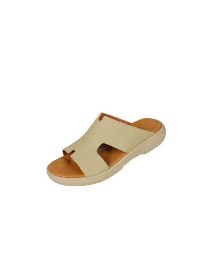 008-3787 Barjeel Uno Mens Arabic Sandals BU005 Beige